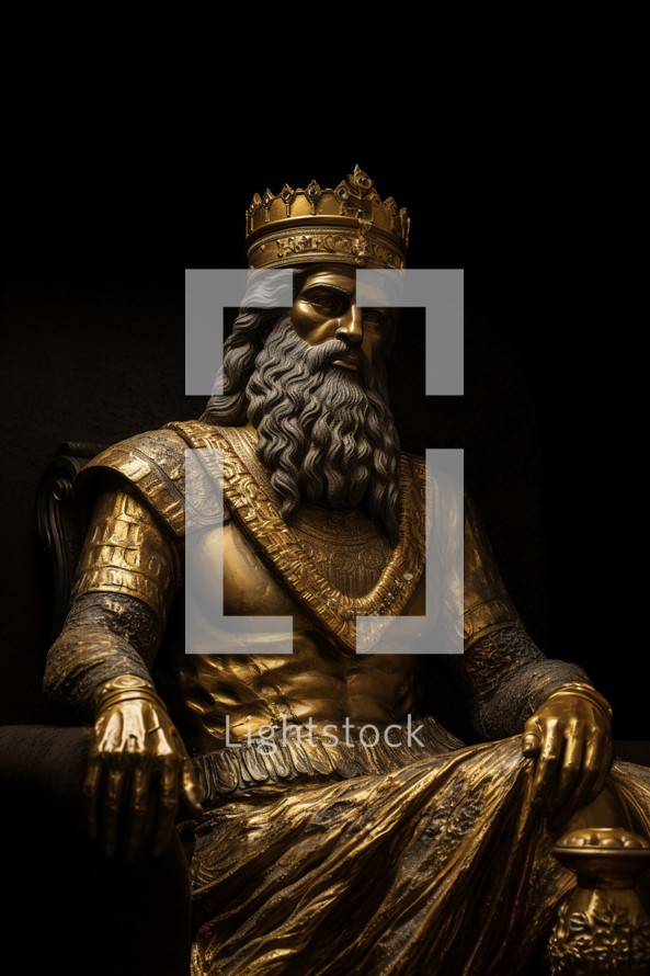 An golden image of Nebuchadnezzar