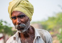 a man in turban in India 