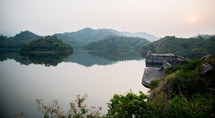 lake in the Village Safari and Ranakpur 