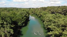 Guadalupe River Rising Drone Shot