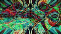 Abstract Background With Colorful Psychedelic Kaleidoscope	