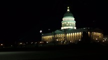 Salt Lake City capitol night timelapse