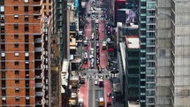 Cinematic view of Midtown Manhattan in New York City.