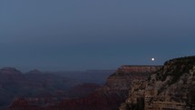 Grand Canyon National Park - Moonrise Moon Rise Time Lapse