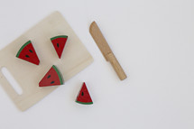 toy cutting board with watermelon 