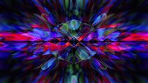 Multicolored Kaleidoscope Psychedelic Pattern Background	