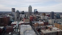 Drone Aerial Downtown Indianapolis, Indiana