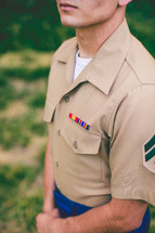 a serviceman in uniform 