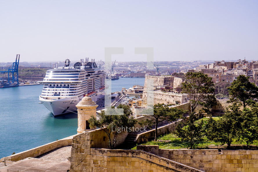 Cruise Ship in Valetta Malta
