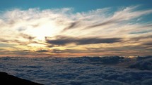 Sunset Timelapse on Haleakala Volcano Maui Hawaii