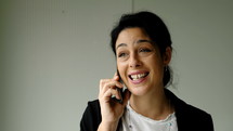 businesswoman talking on a cellphone 