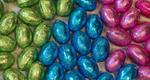 foil wrapped candy eggs 