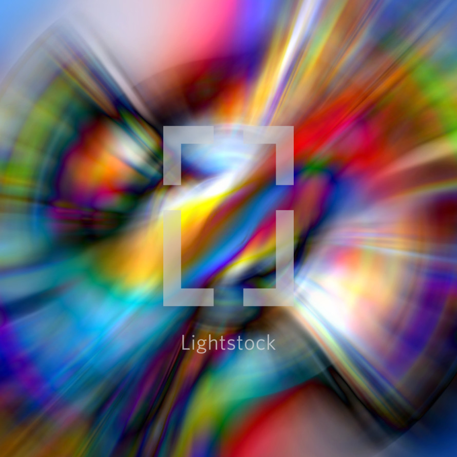 glowing multicolored radial blur abstract backdrop - highly altered from an AI abstract