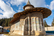 Landscapel Shot Of The Medieval Voronet Monastery
