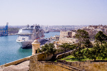Cruise Ship in Valetta Malta