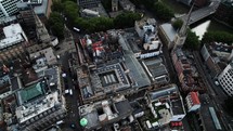 Bristol Uk Urban Neighborhood Aerial View Feat. Clifton College