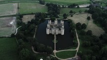 Beautiful English Castle, Bodiam Drone Aerial Footage
