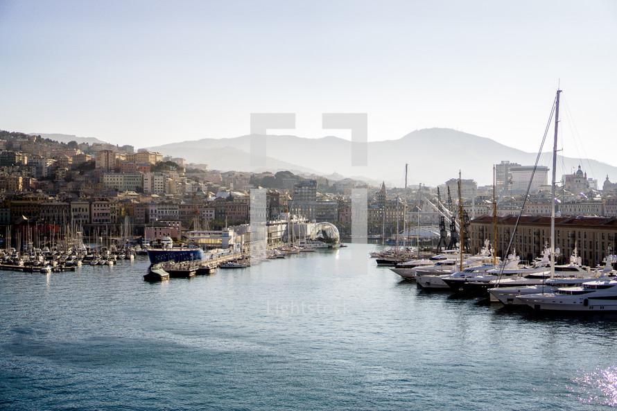 Port of Genoa Italy