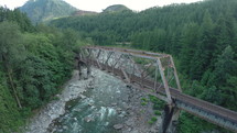 train bridge over water 