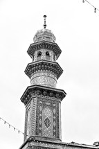 old mosque tower in Iran 