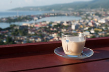 coffee and view of Luwuk 