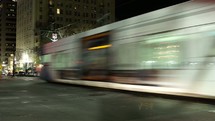 Downtown Salt Lake City train timelapse