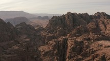 Jordan Mountains Petra Aerial Drone Middle East