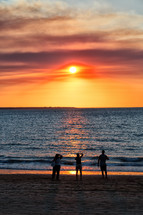 The Bay of Darwin at sunset 