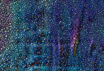abstract art random irregular dots on teal blue purple 