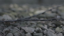 Concentration Camp - barbed wire travelling. 