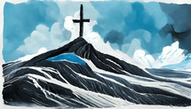 Cross Mountain Illustration