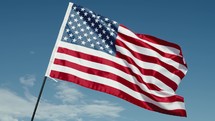 American Flag Weaving at Wind 
