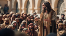 Jesus teaching his followers
