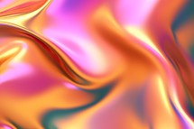 Metallic Abstract Wavy Liquid Background