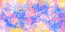 blue pink yellow abstract polygon background.