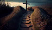 A path to a cross