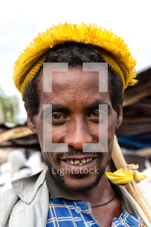 face of a man in Africa 