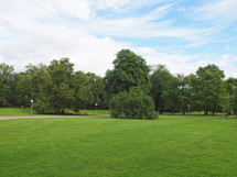 The Mittlerer Schlossgarten park in Stuttgart, Germany