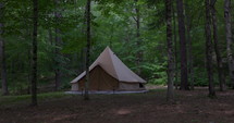 Yurt tent in nature - glamping camping adventure