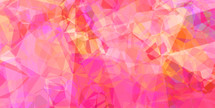 Pink and orange geometric shape abstract backdrop design