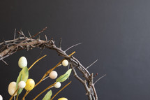 crown of thorns and Easter eggs branches 