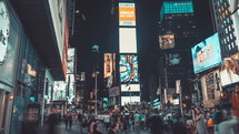 Times Square at night 