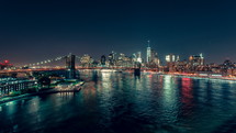 Lower Manhattan at Night New York City