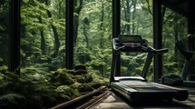 Forest Path Treadmill Generative AI