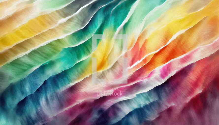 diagonal ripple effect with bold spectrum colors and brush stroke texture