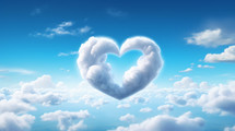 Cloud in the shape of a heart 