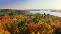 Fall Colors New England Beauty Dynamic Flyover Forest Conservation Save The Planet Aerial Drone