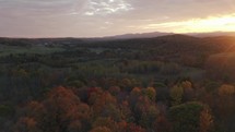 Aerial Sunset New England Beauty Vermont Fall Colors October Drone