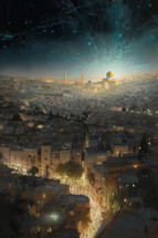 Artistic Painting of Jerusalem Israel