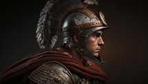 A Side profile of a Roman Soldier 